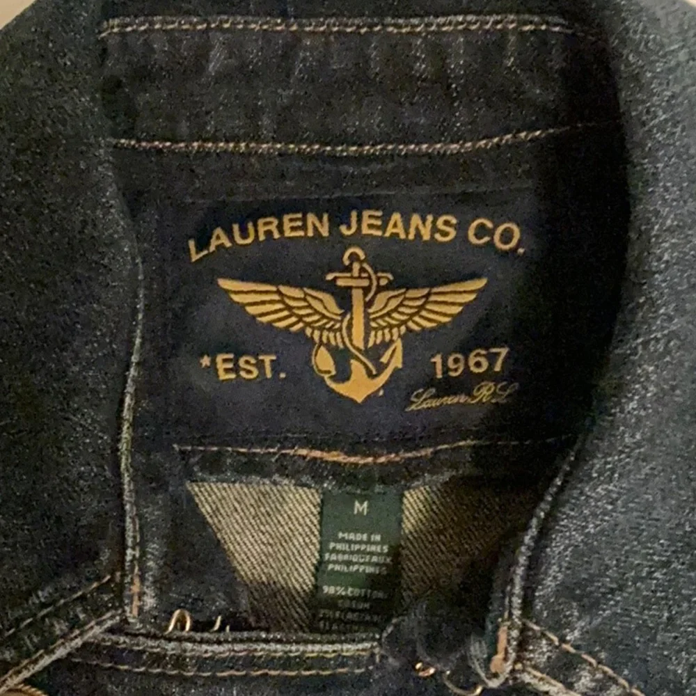Lauren Jeans Co soft denim military style jacket - Picture 5 of 9